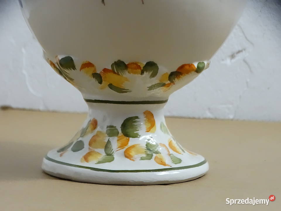 Włoski dzbanek wazon ceramiczny Bassano Made in Biłgoraj
