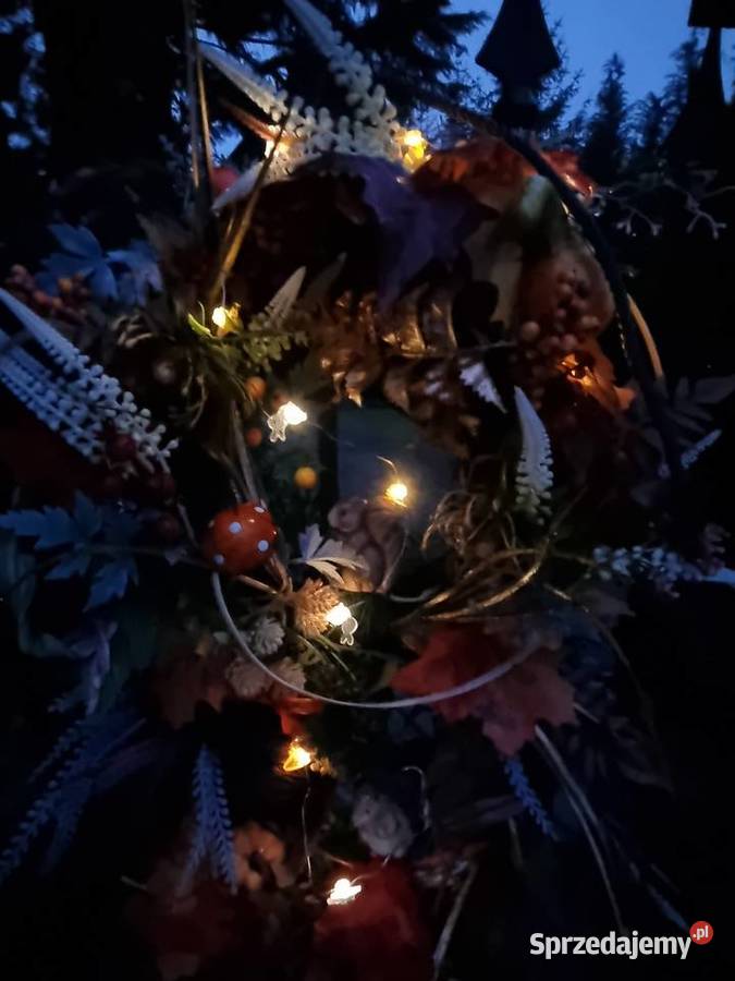 Stroik wianek ozdobny na dzrzwi XXL duży led Lublin sprzedam