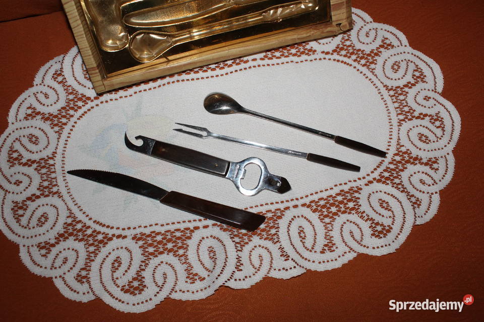 Komplet barowy w pudełku Cieszyn 1982 PRL Chorzów