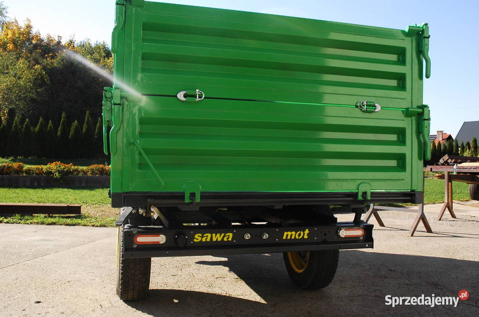 Przyczepa rolnicza kiper mini traktor nieuszkodzony Przyczepy rolnicze Sonina sprzedam