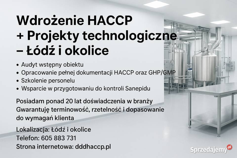 Projekt technologiczny Łódź i