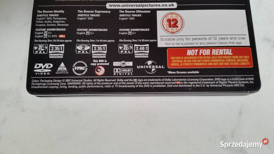 The Ultimate Bourne Collection Matt Damon 3dvd lubelskie Puławy sprzedam