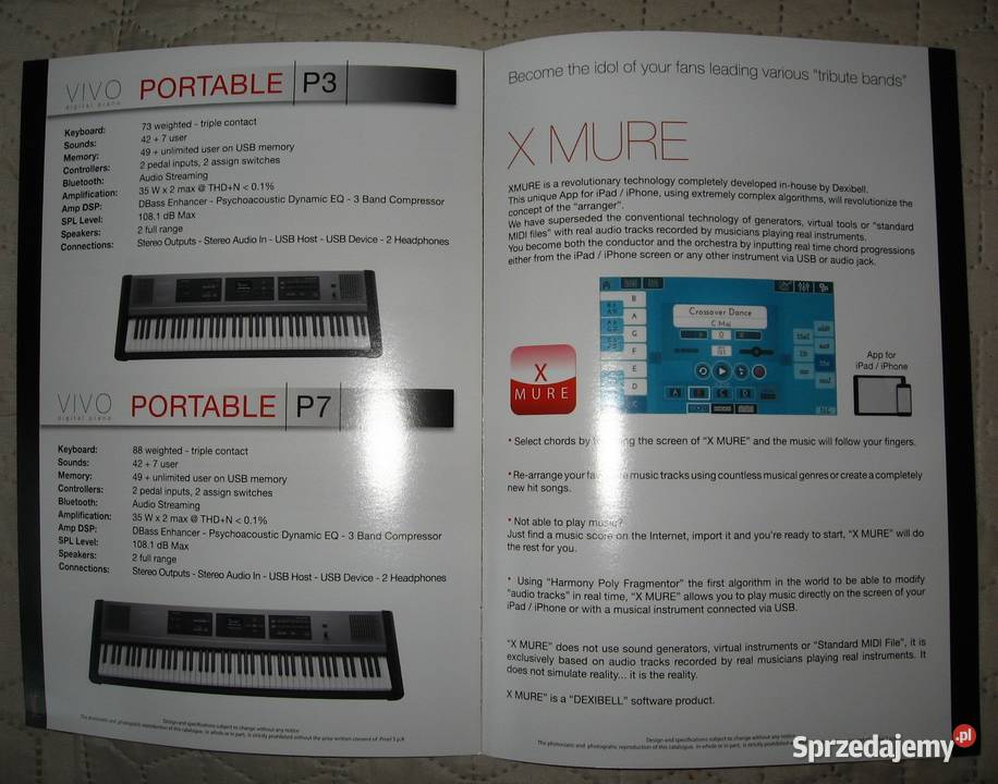 Dexibell VIVO digital piano catalog katalog Kępice