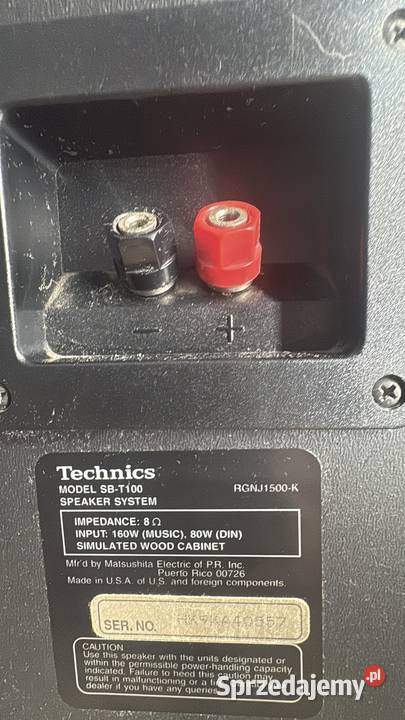 Głośniki i wzmacniacz technics Gdańsk