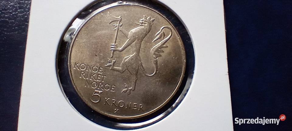 Stare monety 5 koron 1975 Norwegia podkarpackie sprzedam