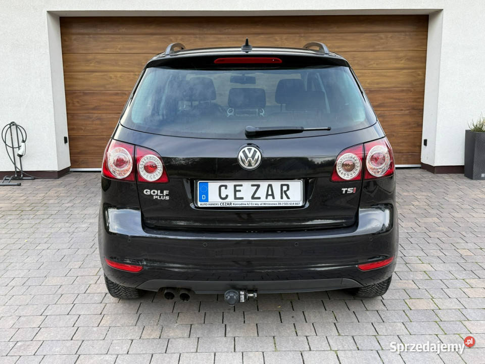 Volkswagen Golf Plus 12r 14 benzyna wersja MATCH elektryczne lusterka śląskie Konradów
