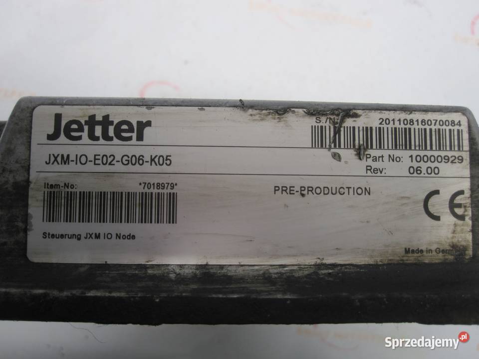 BUCHER sterownik moduł JETTER JXMI0E02G06K05 Kielce sprzedam