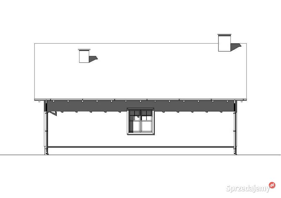 PROJEKT DOMU PARTEROWEGO Z WERANDĄ B637 Kraków