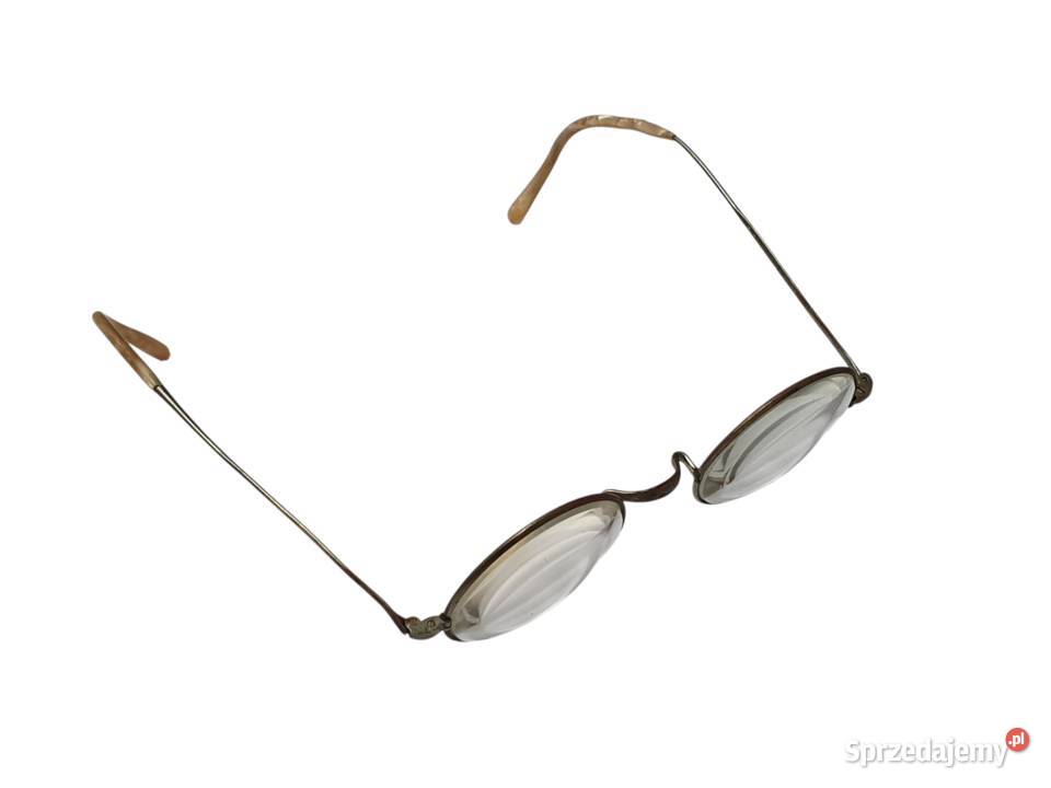 Stare przedwojenne okulary w oryginalnym etui Cieszyn