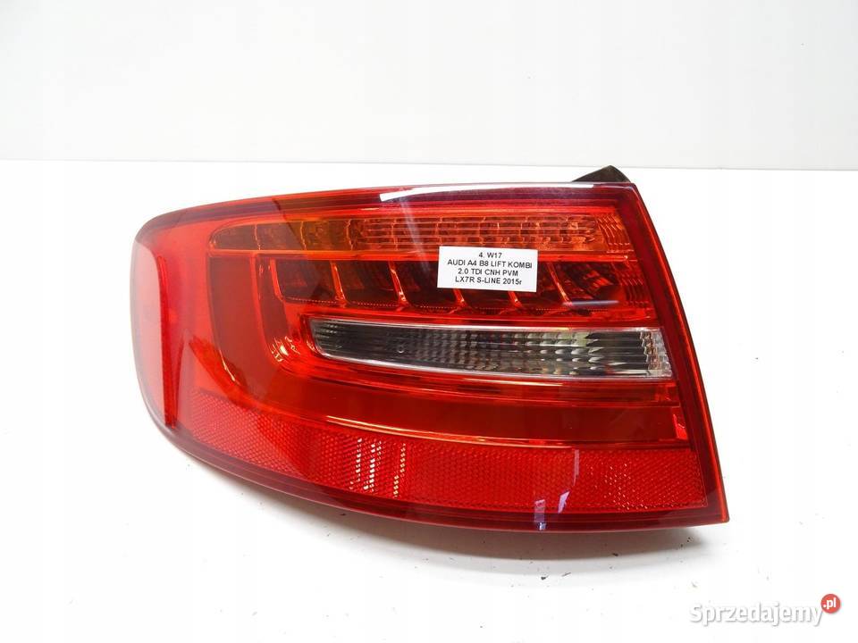 LAMPA LEWA LEWY TYŁ W BŁOTNIK AUDI A4 B8 AVANT osobowe