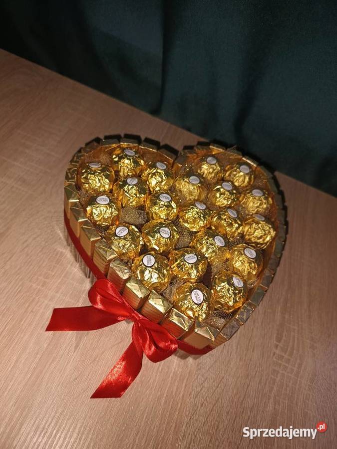 Serce z Merci Słodki box bukiet na każdą okazję
