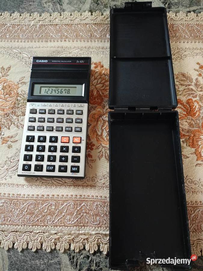 Zabytkowy Kalkulator CASIO FX82C Japan Vintage Drawski Młyn