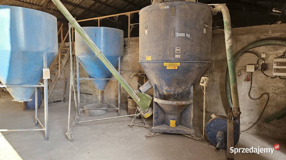 śrutownik BIN 11kW mieszalnik 2000 żmijka silosy łódzkie Gosławice sprzedam