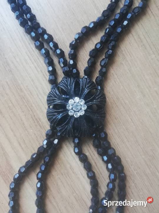 Naszyjnik czarny Warszawa