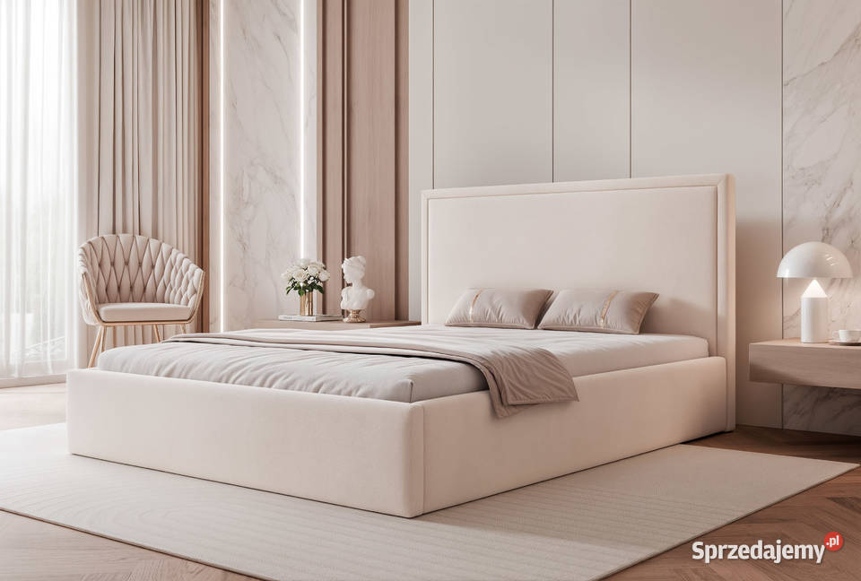 Łóżko tapicerowane z pojemnikiem Asuro rożne Tarchały Małe