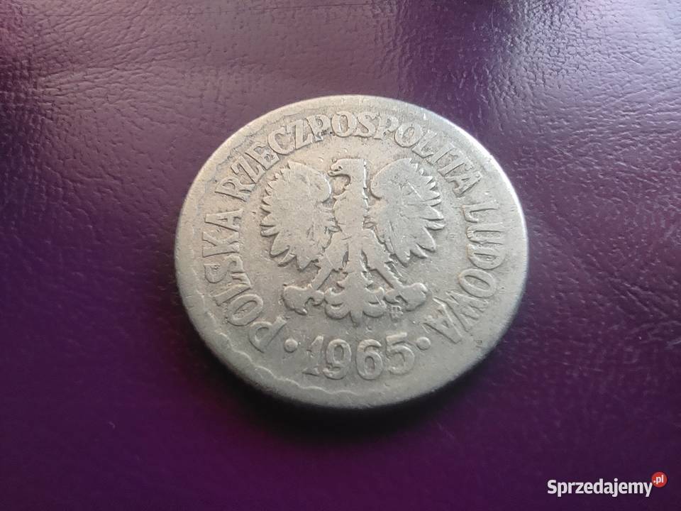 Moneta PRLu 1 ZŁOTY 1965 Oryginał Rzadka Pruszków