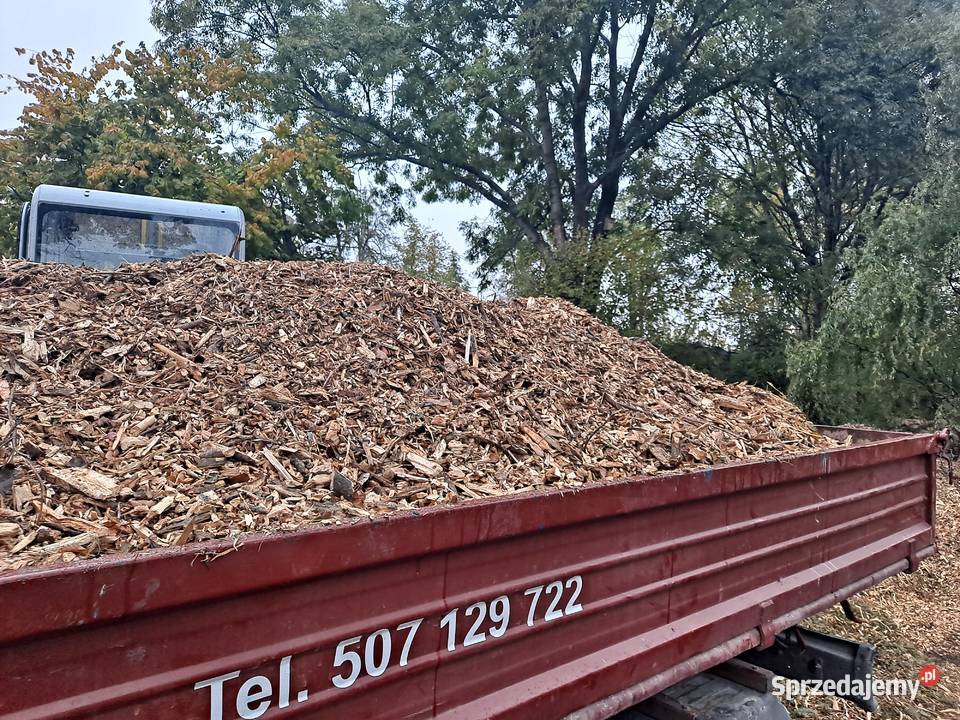 Zrębka zrębki transport mała wywrotka 35 tony Kraków
