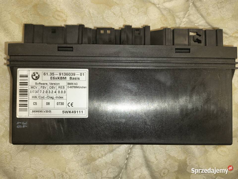 Moduł komfortu nadwozia BMW E60E61 E63 E64 śląskie Poręba sprzedam