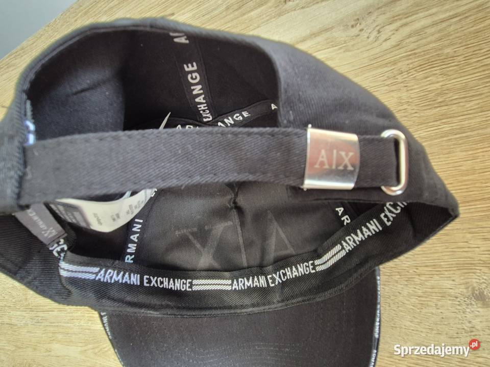 Armani Exchange AX nowa czapka z daszkiem czarna Swarzędz