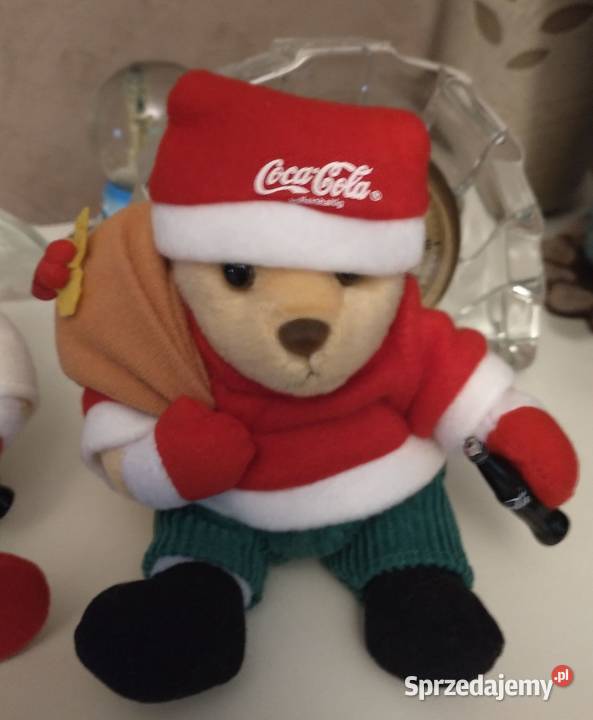 Świąteczne maskotki Misie Coca Coli Krotoszyn