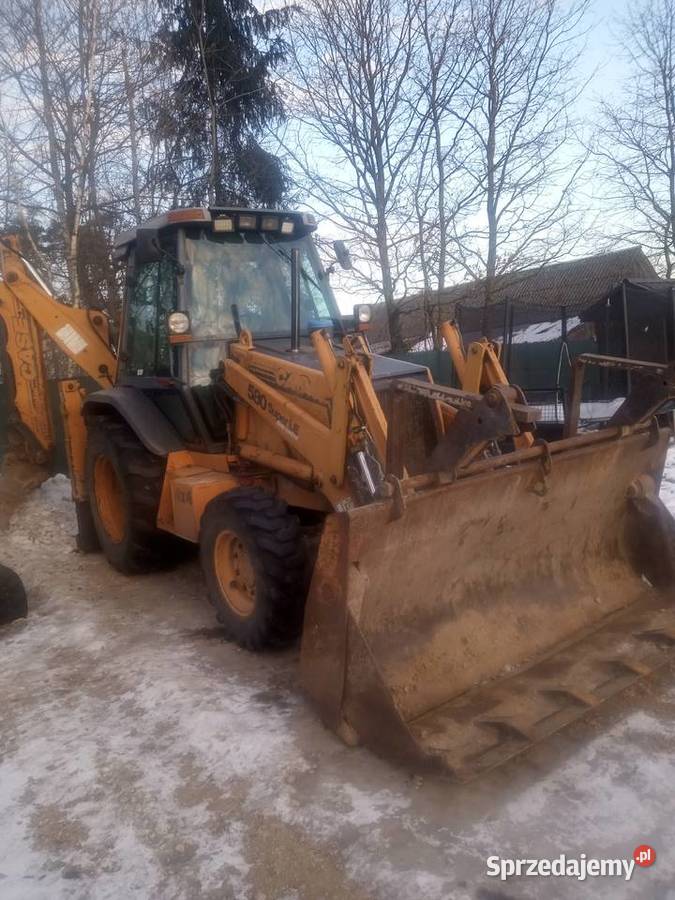 Case 580 SLE teleskop szczęka 4x4 widły sprzedaż Kielce sprzedam