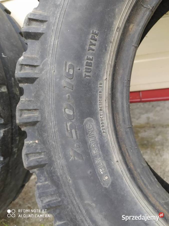 Opony rolnicze 750x16 szerokie zdrowe brak Opony rolnicze sprzedam