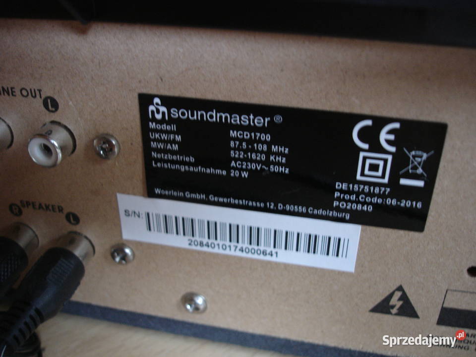 Gramofon z CDMP3USBMDSD Soundmaster MCD1700 Zielona Góra