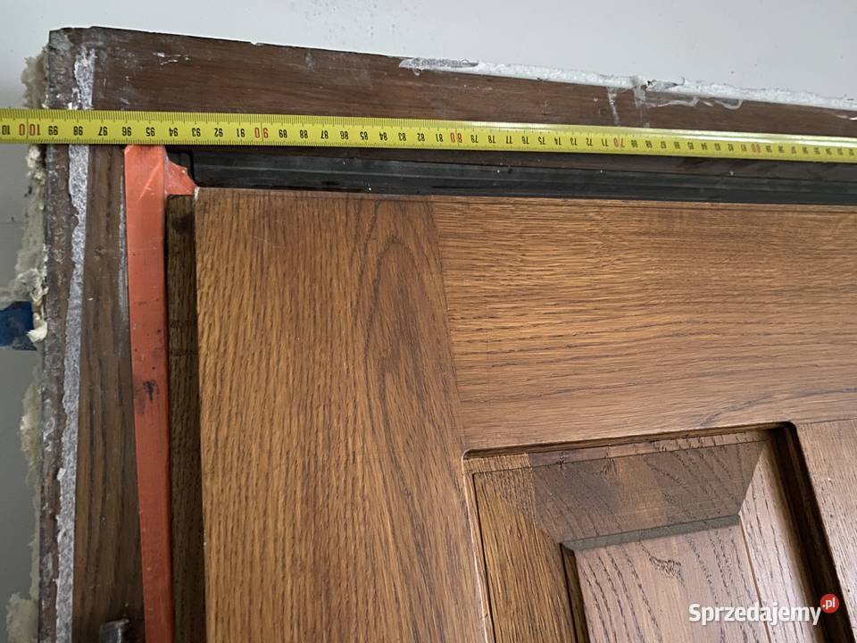 Drzwi dębowe zewnętrzne 99 x 209 Dębica