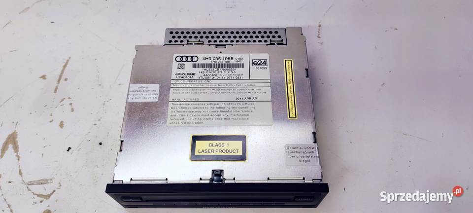 ZMIENIARKA PŁYT CD AUDI A6 C7 A8 D4 4H0035108E śląskie Przystajń