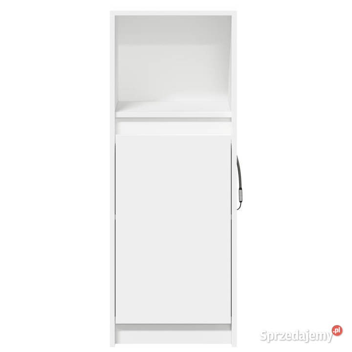 Szafka z LED biała 38x34x100 materiał