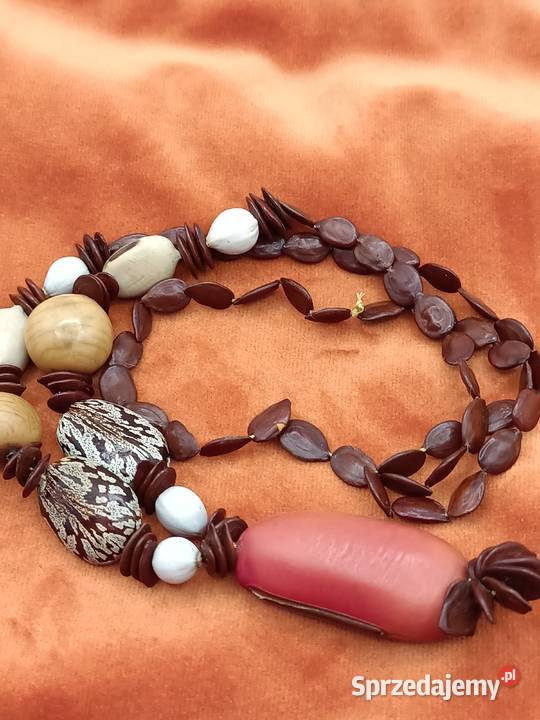 Biżuteria naszyjnik korale fasolki Zamość