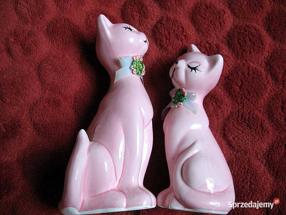 Kot powabne koteczki różowe porcelana 14 i12 Siedlce sprzedam