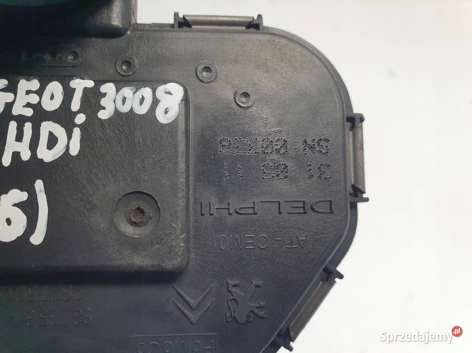 PRZEPUSTNICA Peugeot 3008 16 HDI 9673534480 Chełm sprzedam