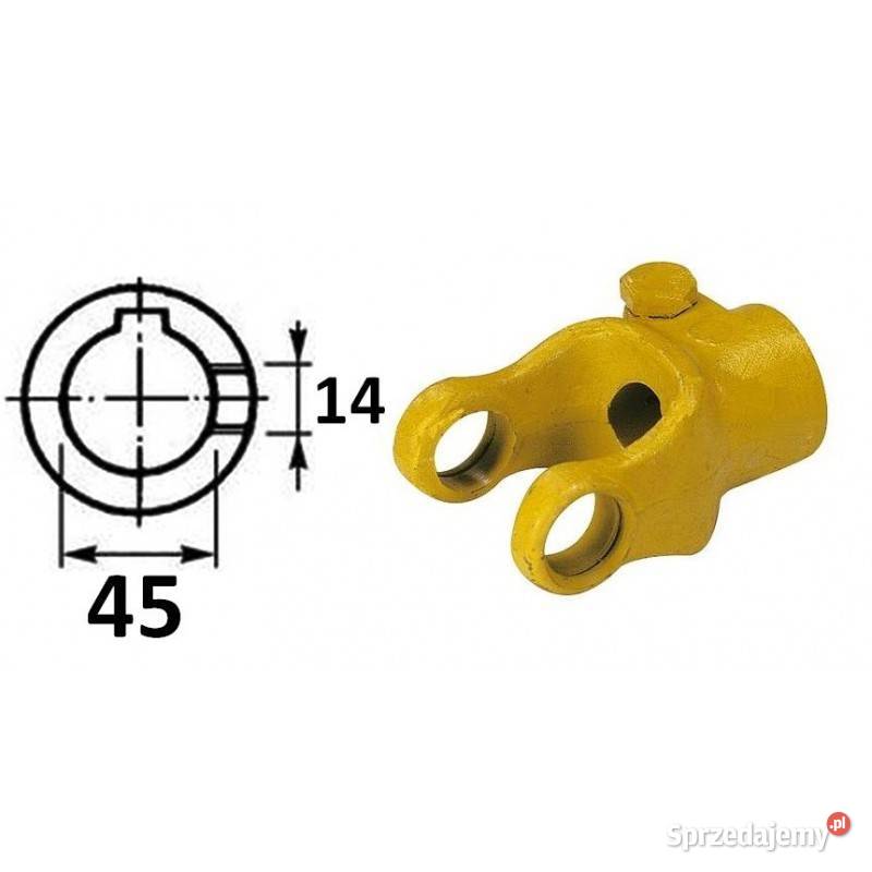 Widłak maszynowy ze śrubą ściskającą 45mm 10027