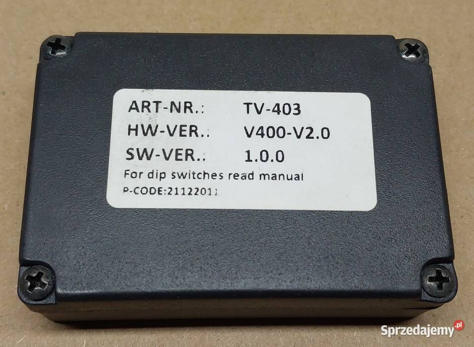 ADAPTER TV FREE VW AUDI SEAT SKODA MERCEDES BMW Układ elektryczny Mielęcin