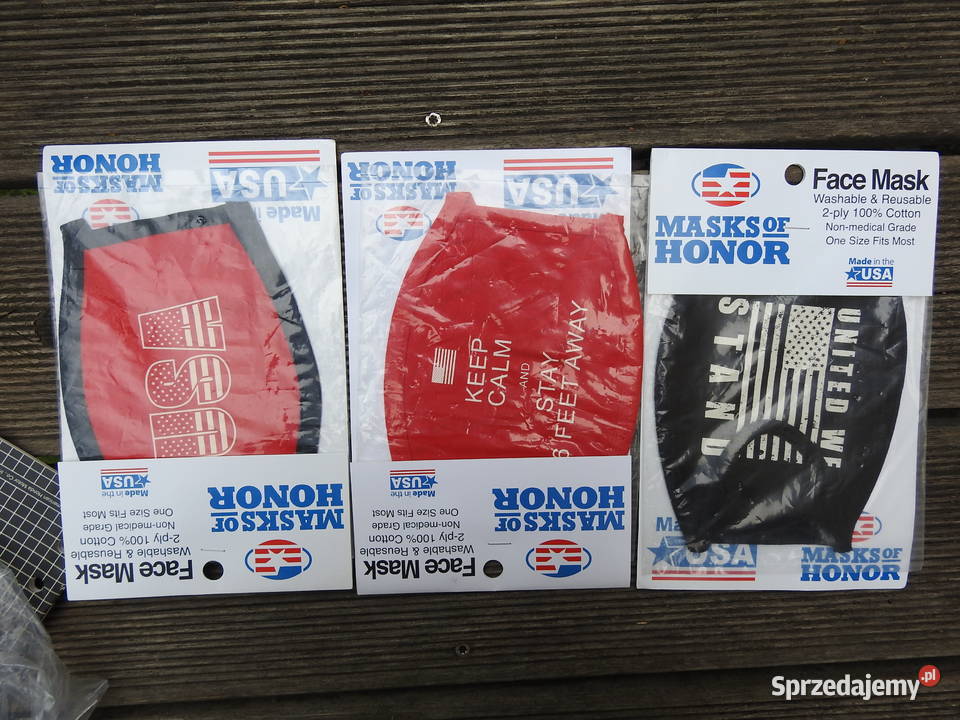 MASKA MADE IN USA 100 BAWEŁNA KOLEKCJONERSKA DO Warszawa