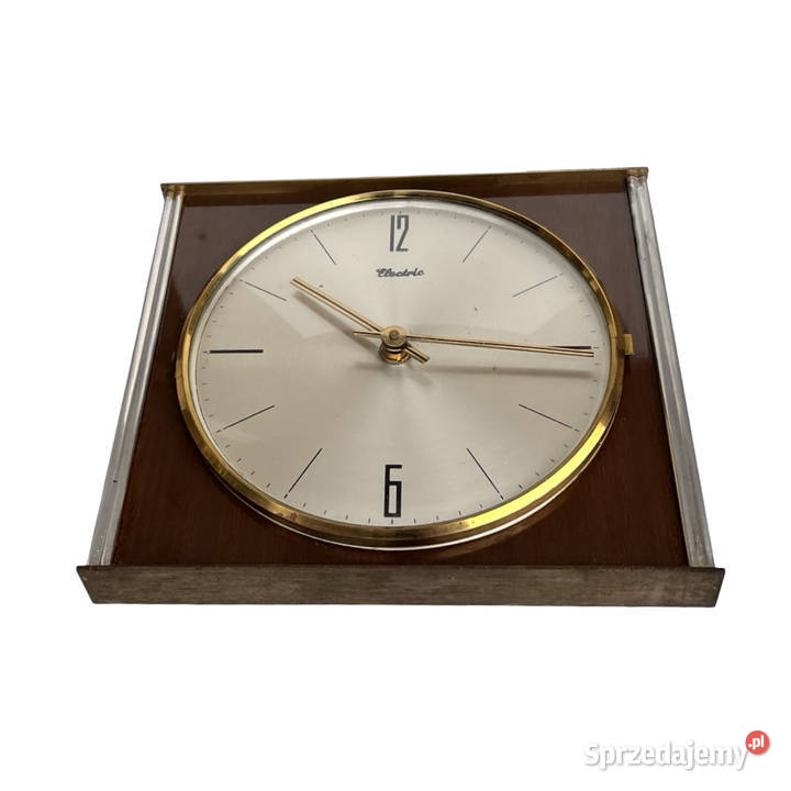 Elektryczny zegar ścienny Blessing Niemcy lata Warszawa