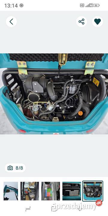 Minikoparka Sunwart SWE 20F Koskowice sprzedam