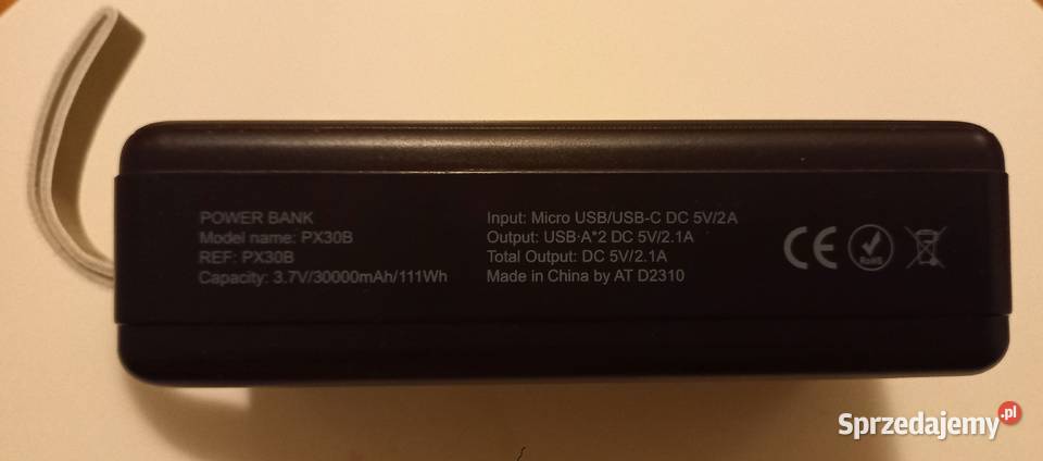 Powerbank Eveready PX30B 30 000 mAh czarny Elbląg