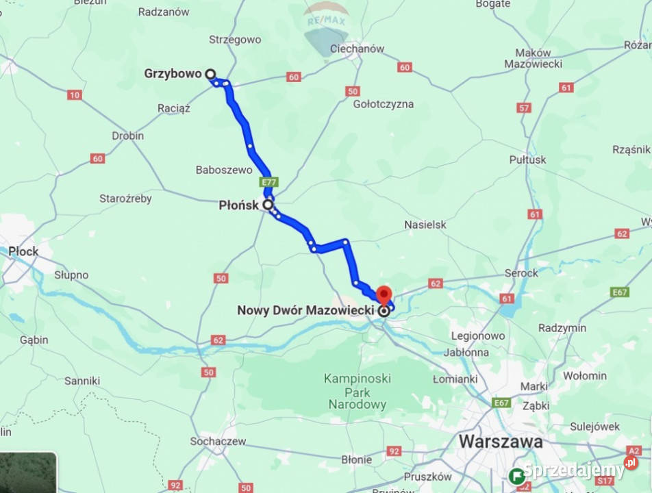 Lokata w nieruchomości działki w Grzybowie 138m mazowieckie Grzybowo