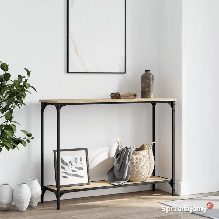 Stolik konsolowy dąb sonoma 101x305x75 WM837703 Warszawa
