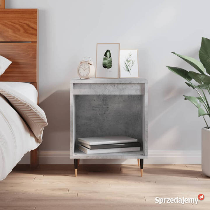Szafka nocna szarość betonu 40x35x50 WM830708