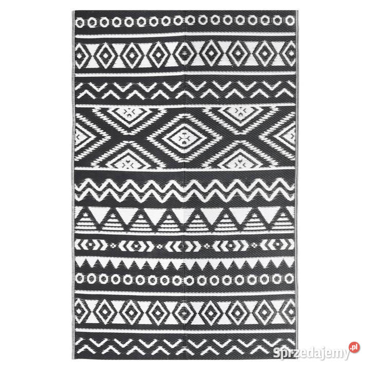 Dywan zewnętrzny czarny 140 x 200 PP WM316978 Warszawa