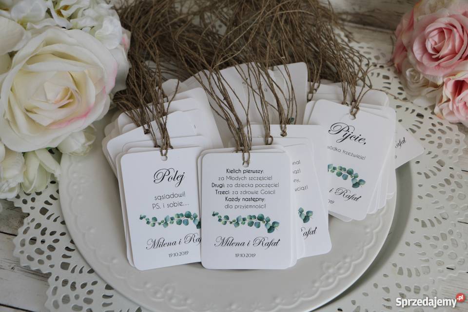 Zaproszenia ślubne z eukaliptusem A028 KSP Pozostałe Bydgoszcz