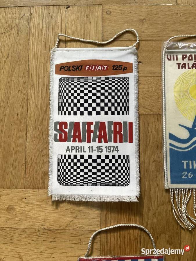 Polski Fiat 125p FSO 125p proporczyk Gadgety motoryzacyjne