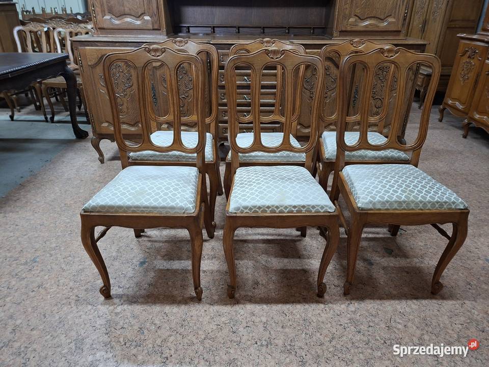 Krzesła ludwikowskie 6 sztuk Nowy Sącz