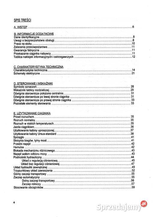 Instrukcja obsługi ursus 2812 3512 3514 Stalowa Wola