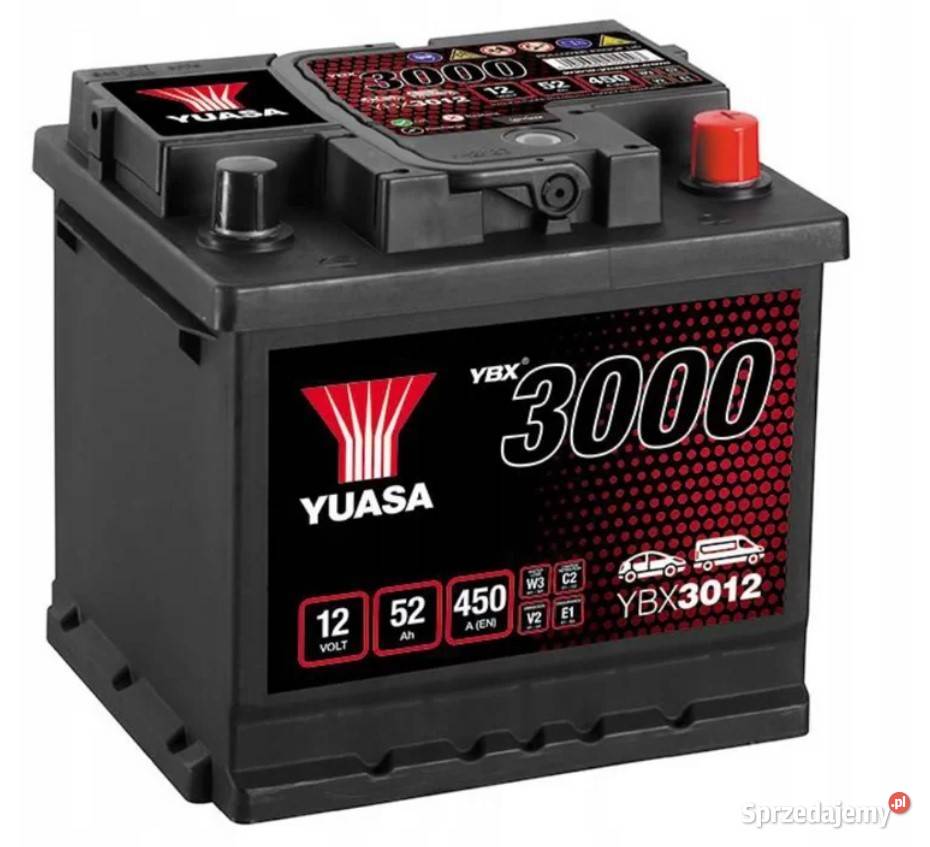 Akumulator Yuasa Standard 12V 52Ah 450A Prawy osobowe dolnośląskie sprzedam