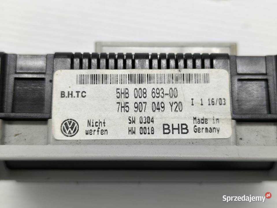 PANEL STEROWNIA NAWIEWU TYŁ VW T5 MULTIVAN Panele sterowania, przełączniki sprzedam