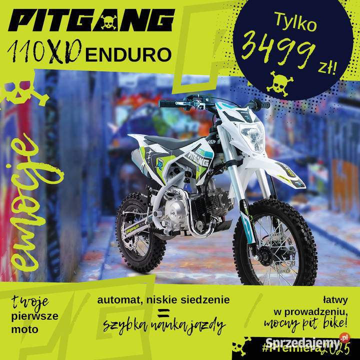 Nowośc Pit Bike PITGANG 110XD Enduro kayo w